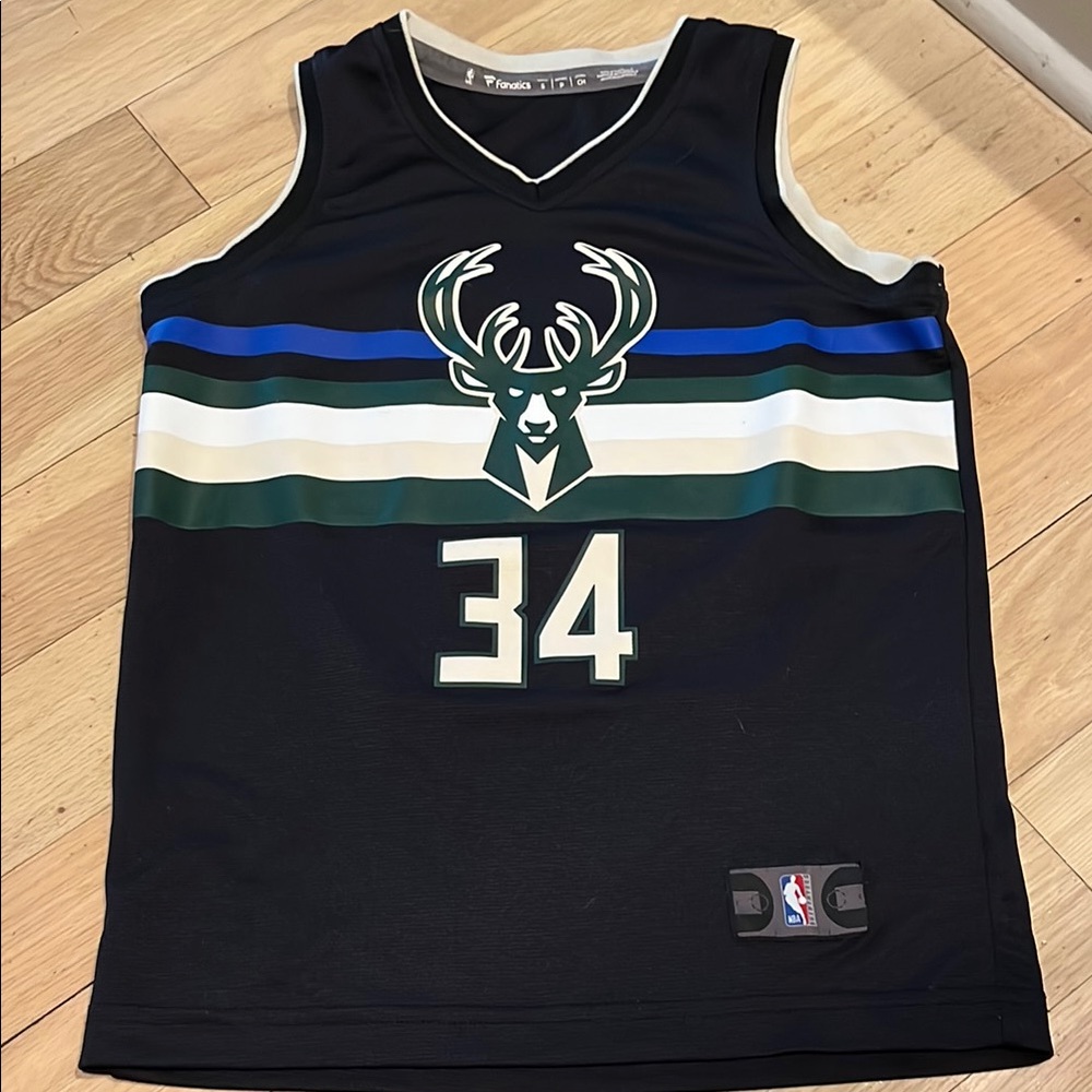 Black Milwaukee Bucks Jersey